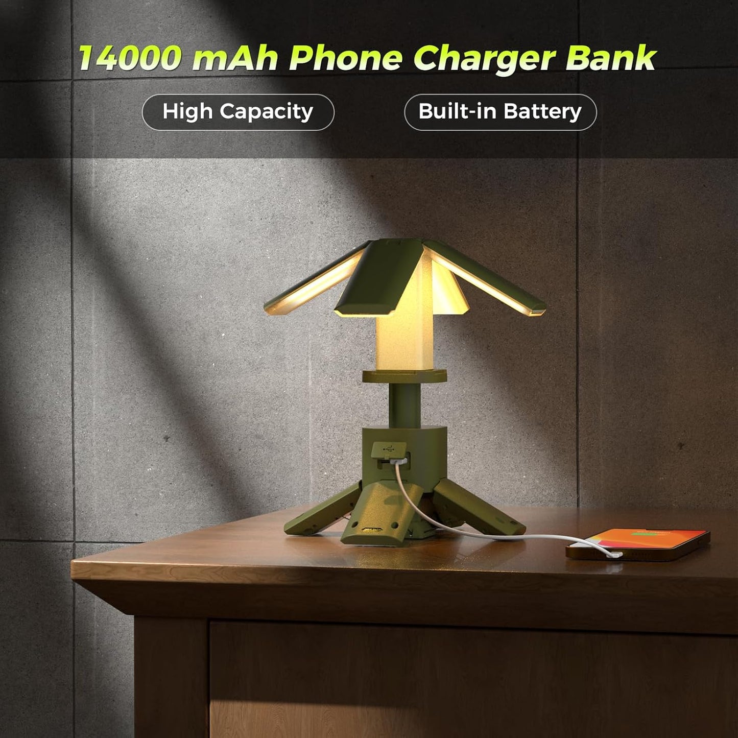 Telescopic Camping Lights Rechargeable 14000 mAh Led Multifunction Magnetic Lanterns