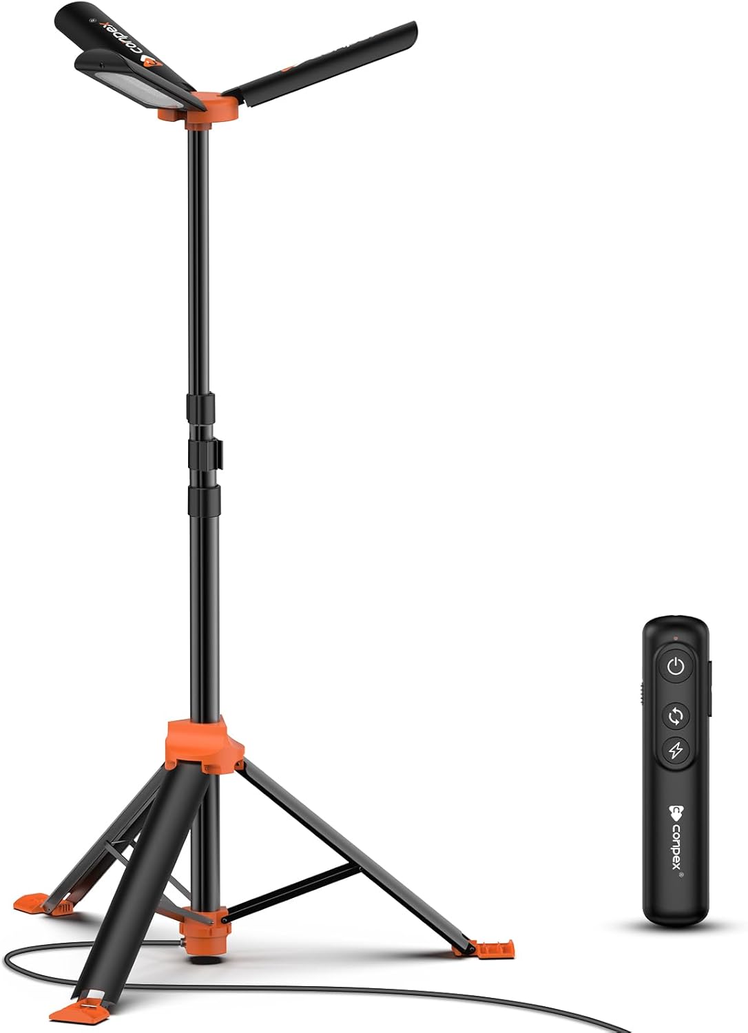 Camping Light, Large Area Lighting Floodlight, Max 118In Tall, 20000 Lumens