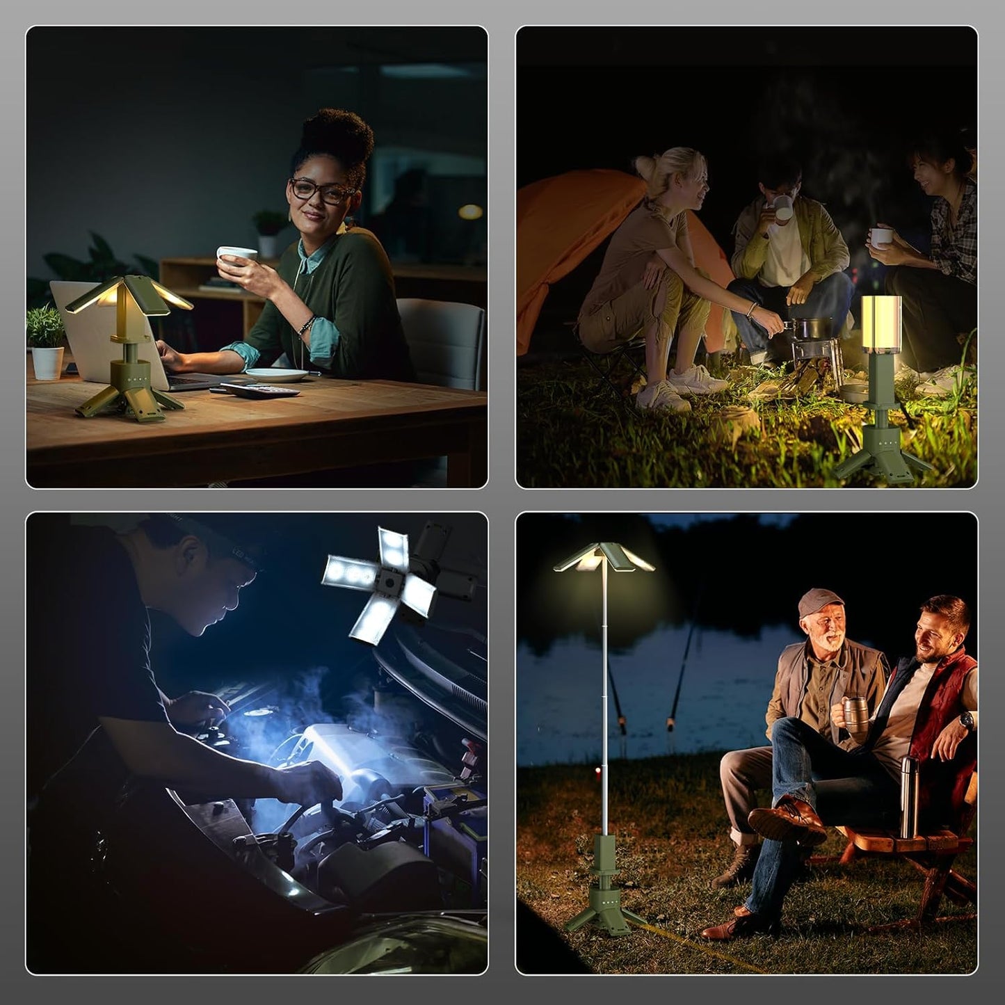 Telescopic Camping Lights Rechargeable 14000 mAh Led Multifunction Magnetic Lanterns